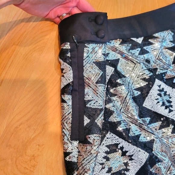 The Limited Sequin Pencil Skirt Size 0 - Picture 5 of 6